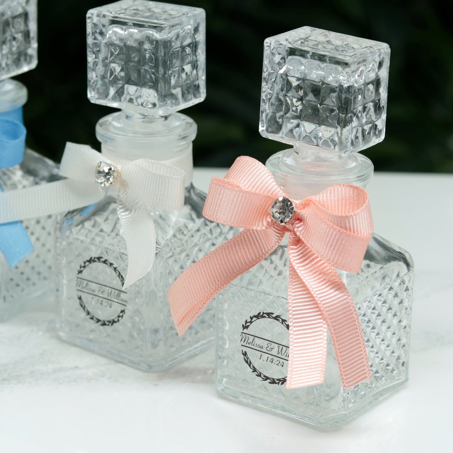 Free Clear Boxed Custom Glass Holy Water Bottles y| Custom Religious Gifts | Baptism, Communion, Wedding Favors