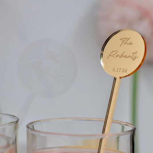 Personalized Wedding Stir Sticks 50 Pieces, Wedding Drink Stirrers, Wedding Cocktail Bar Favors, Signature Drink, Wedding Table Decors