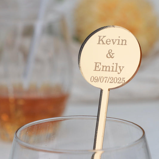 Wedding Stir Stirrers 50 Pieces, Couple Names Wedding Drink Sticks, Wedding  Favors, Signature Drink, Wedding Table Decors