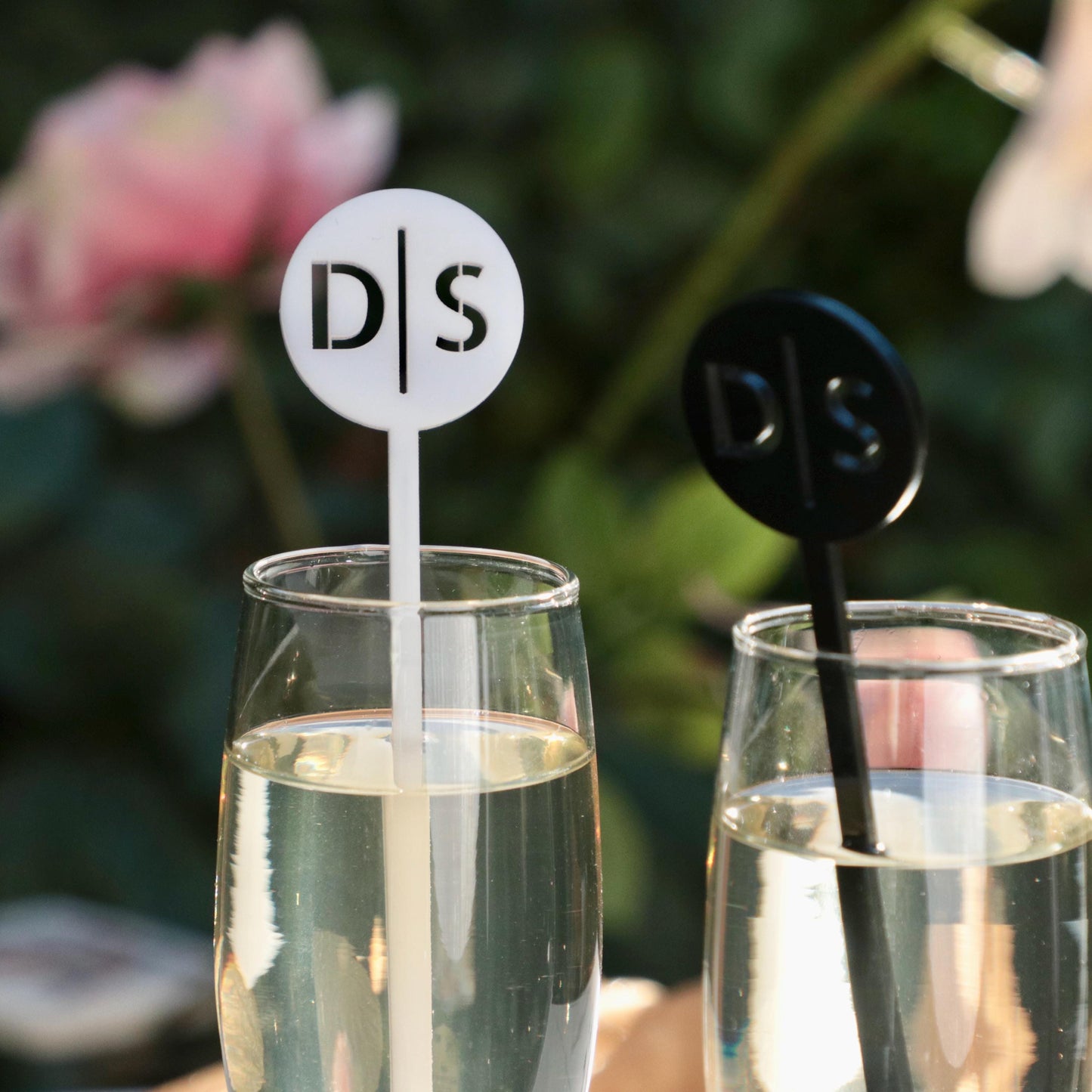 50 Pieces Initials Drink Stirrers, Wedding Stir Sticks, Wedding Table Decor, Wedding Cocktail Bar Favors, Signature Drink